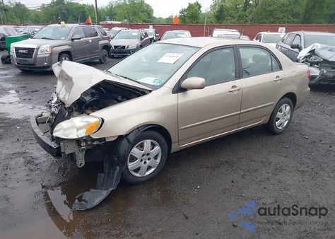 2008 Toyota Corolla Le из США, поврежденный, VIN 2T1BR32E38C856628